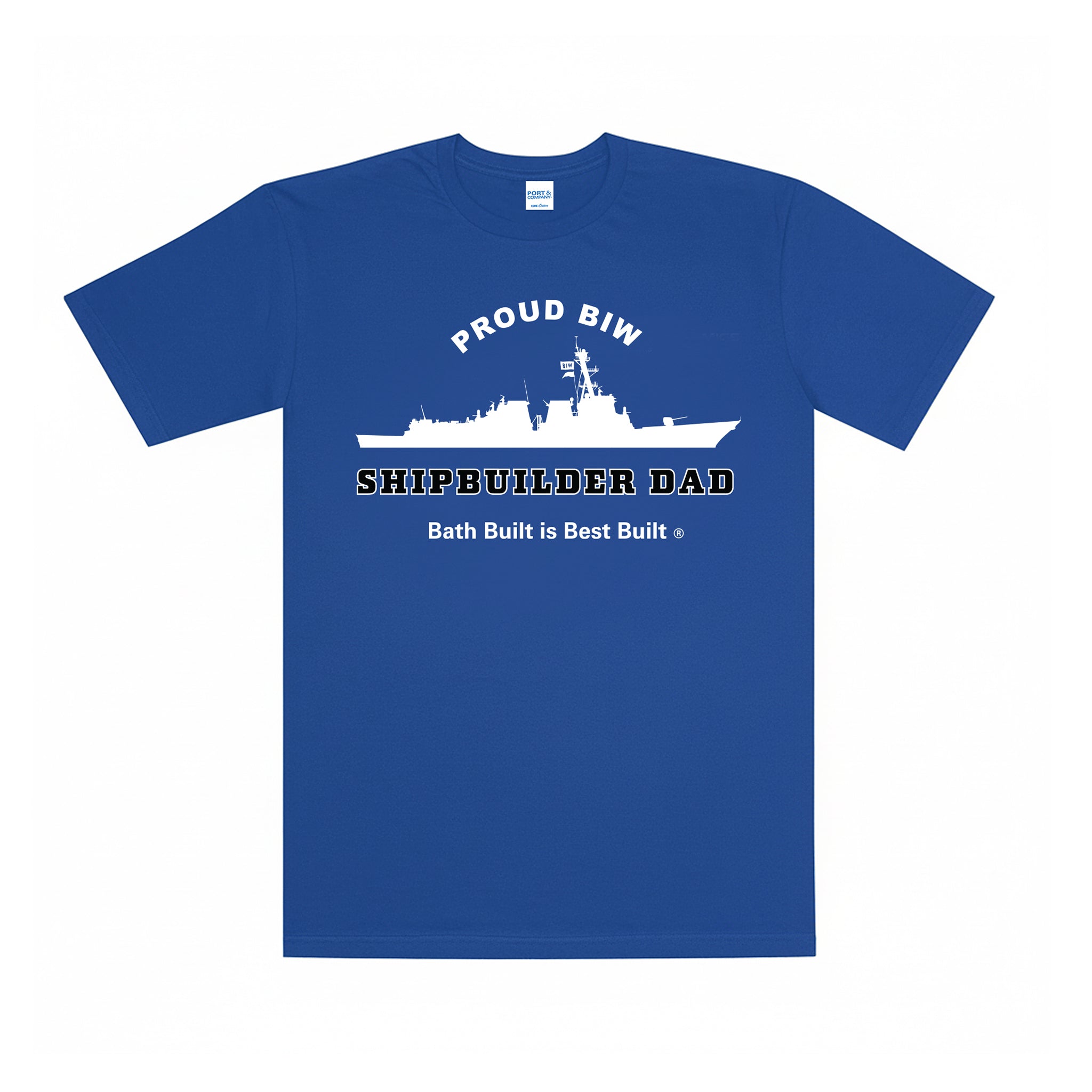 Shipbuilder Dad Tee - Royal Blue