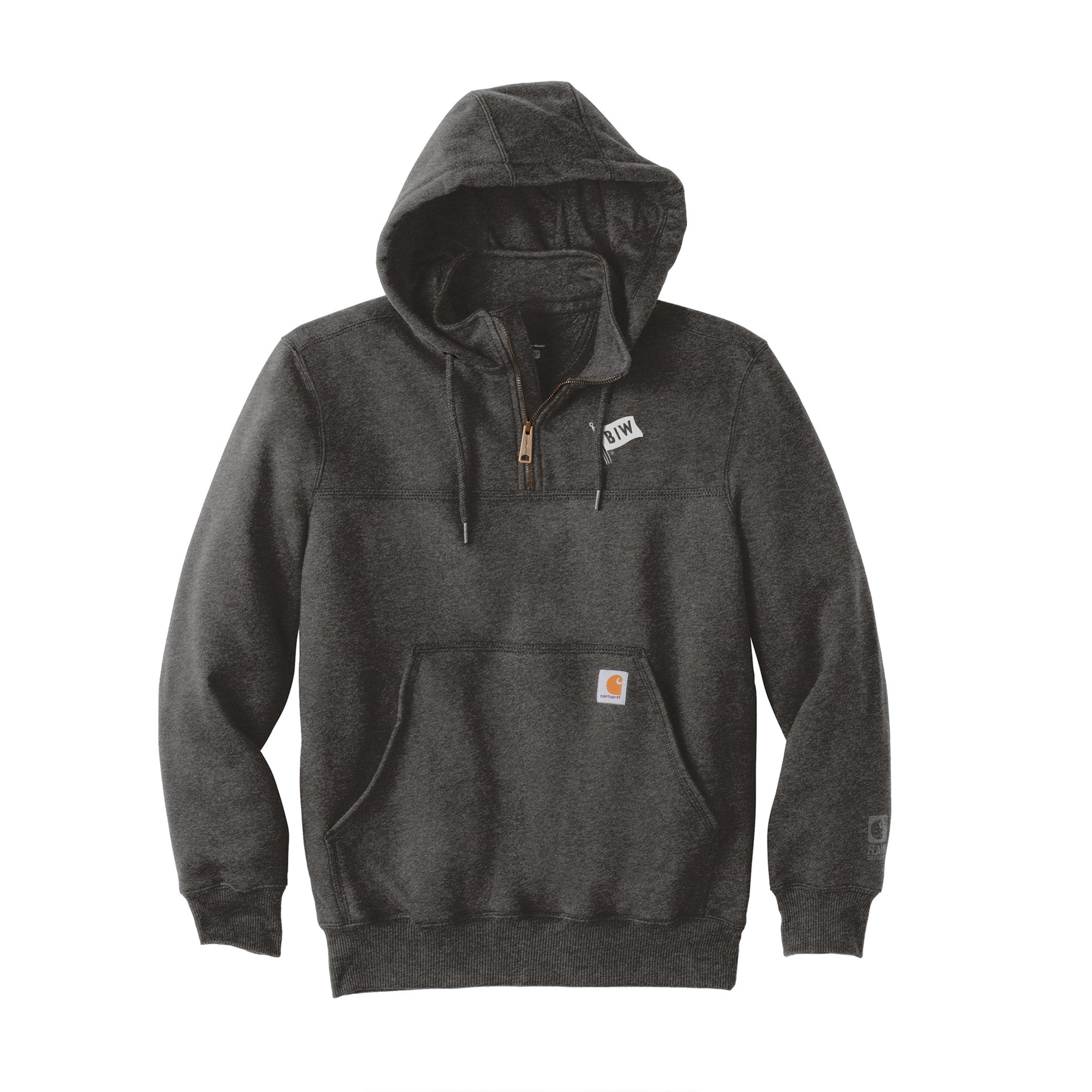 Carhartt® Rain Defender® Hooded Zip Sweatshirt - Carbon Heather