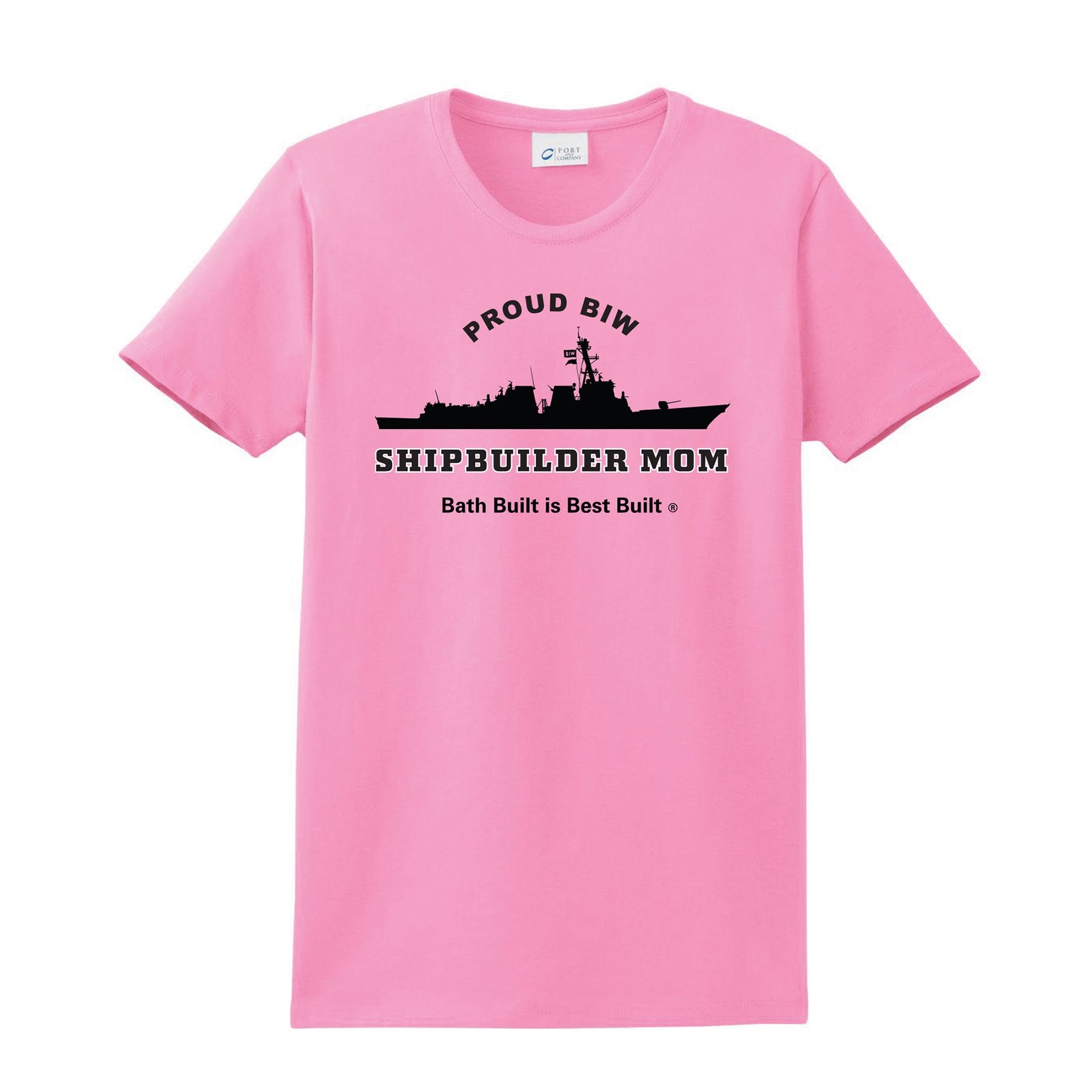 Shipbuilder Mom Tee - Pink