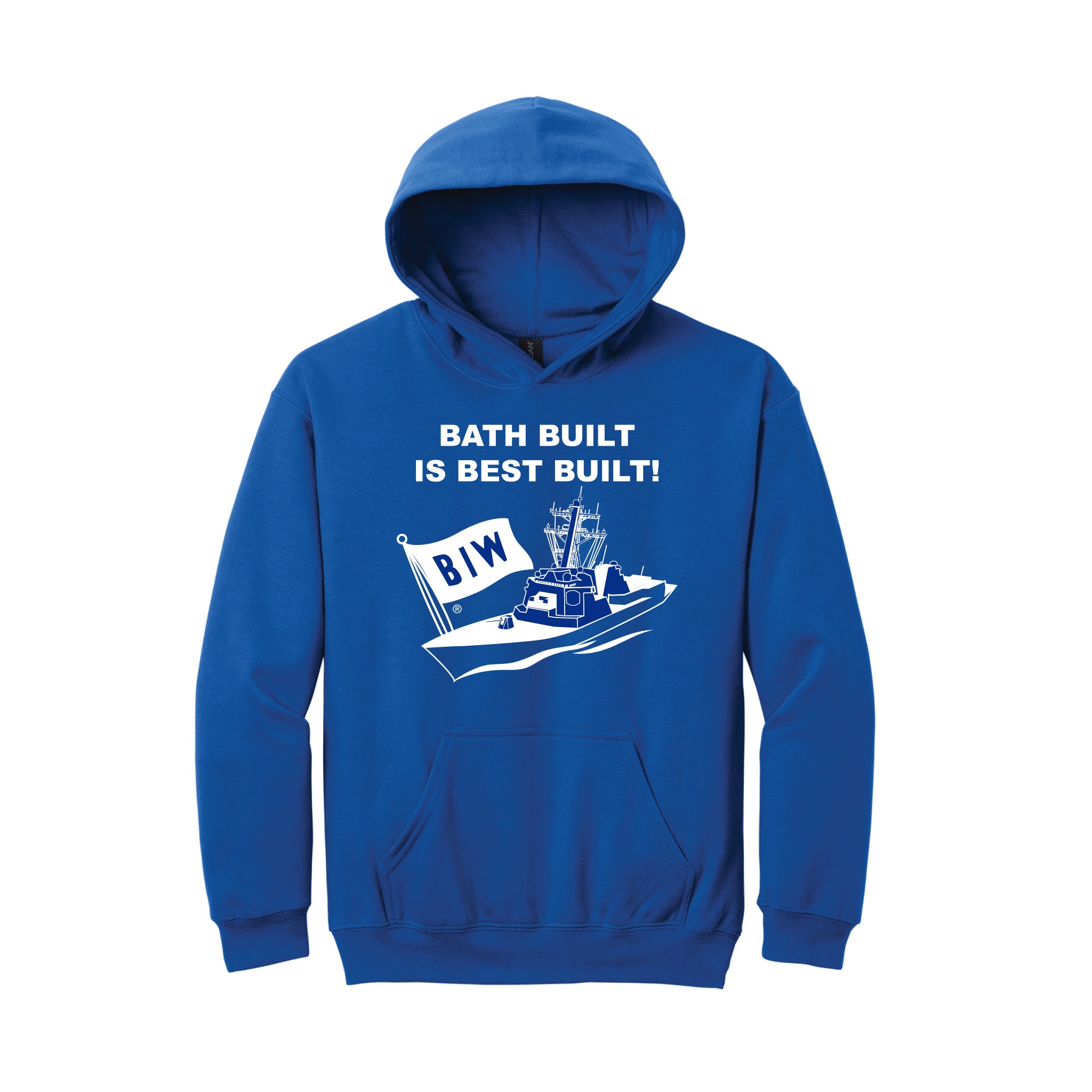 Bath Built Best Youth Hoodie - Royal Blue