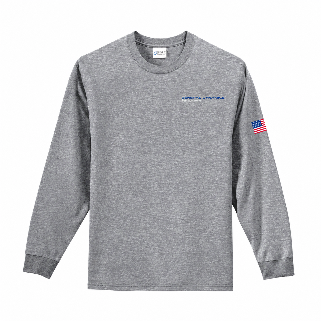 Shark Long Sleeve Tee - Heather Grey